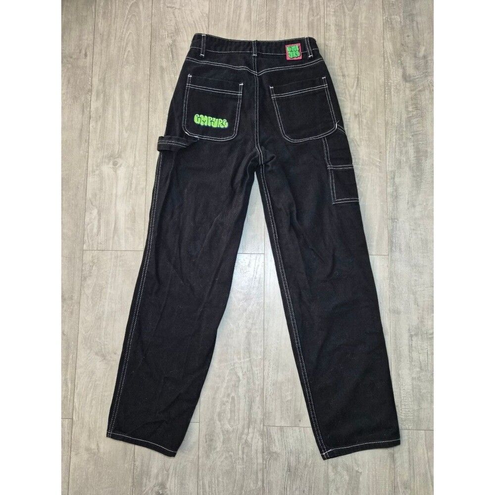 EMPIRE Y2K Women's Black and Green Jeans